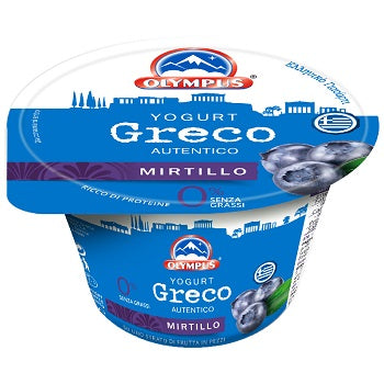 YOGURT GRECO MIRTILLI 0% GRASSI 150 GR