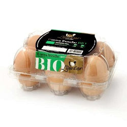 UOVA FRESCHE BIOLOGICHE M/LX6 PET 8 CF