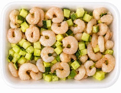 PREPARATO GAMBERI E ZUCCHINE VASSOIO DA 500 GR